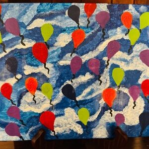 Colorful Balloon Painting by Seller. 8x10
